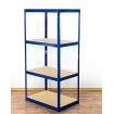 Regał Helios 180x120x40 cm 4 półki/175kg Biało-Niebieski