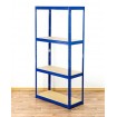 Regał Helios 180x100x40 cm 4 półki/275kg Biało-Niebieski