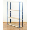 Regał Helios 180x120x40 cm 4 półki/275kg Biało-Niebieski