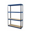 Regał Helios 180x120x40 cm 4 półki/275kg Biało-Niebieski