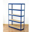Regał Helios 180x120x30 cm 5 półek/275kg Biało-Niebieski