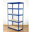Regał Helios 196x120x45 cm 5 półek/275kg Biało-Niebieski