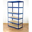 Regał Helios 196x120x60 cm 6 półek/275kg Biało-Niebieski