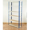 Regał Helios 196x120x30 cm 6 półek/275kg Biało-Niebieski