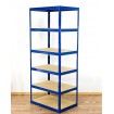 Regał Helios 213x120x30 cm 6 półek/400kg Biało-Niebieski