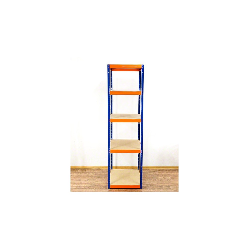 Regał Helios 196x75x60 cm 5 półek/350kg Biało-Biały