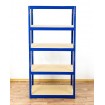 Regał Helios 180x75x60 cm 5 półek/275kg Biało-Pomarańczowy