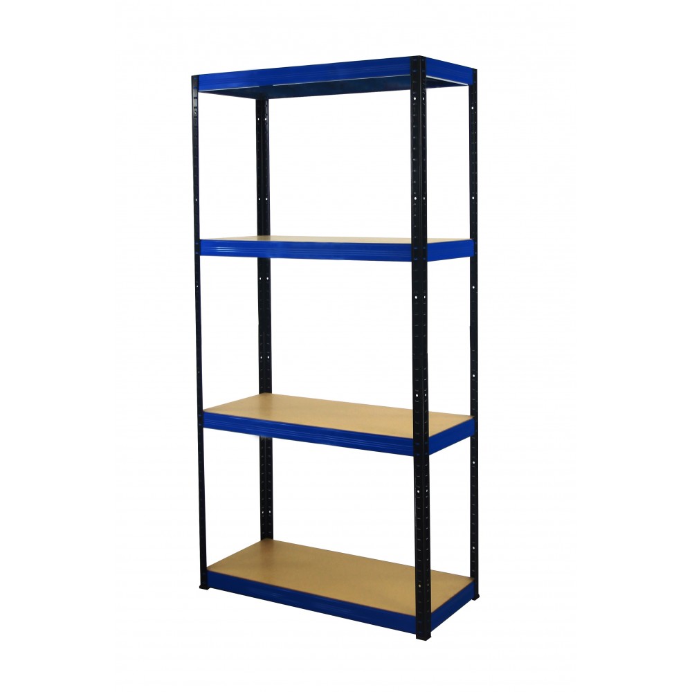 Regał Helios 180x110x35 cm 4 półki/275kg Czarno-Biały