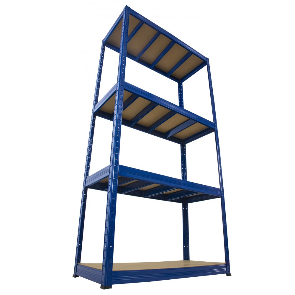 Regał Helios 180x120x35 cm 4 półki/400kg Biało-Pomarańczowy