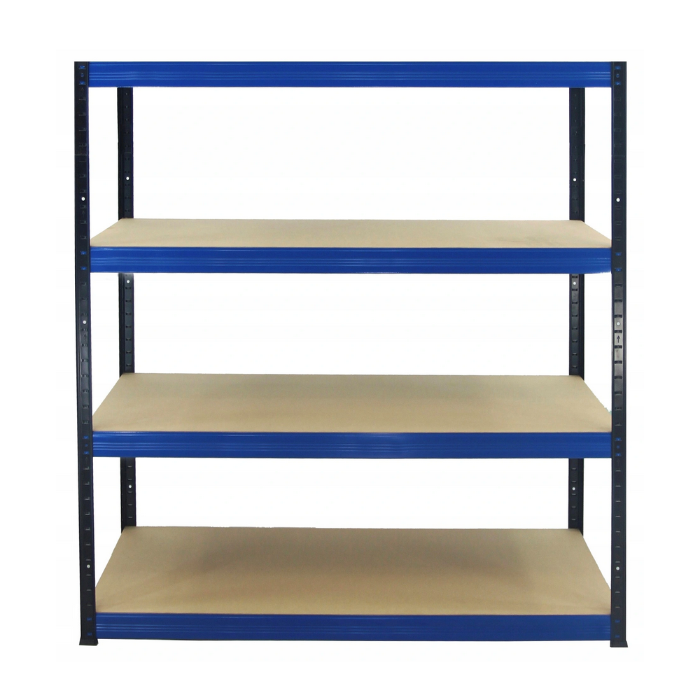 Regał Helios 213x180x60 cm 4 półki/175kg Niebiesko-Czarny