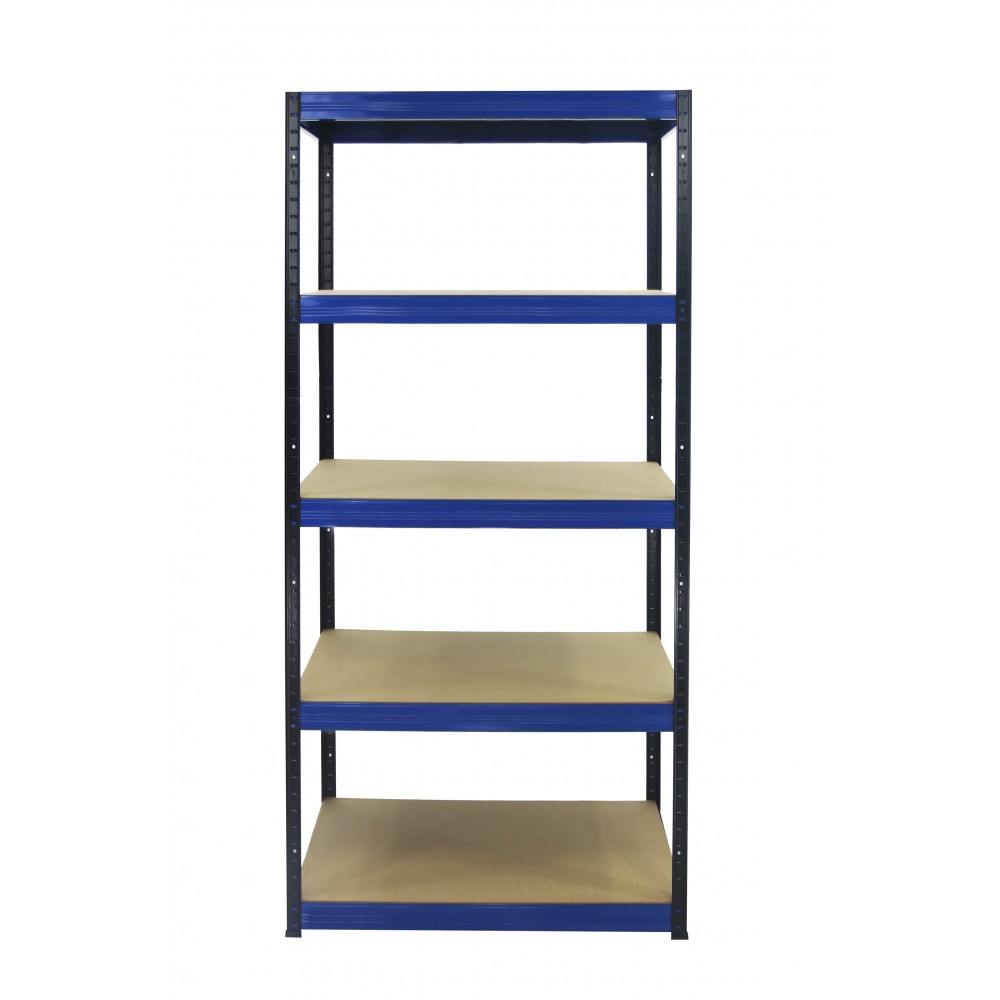 Regał Helios 180x120x50 cm 5 półek/350kg Czarno-Niebieski