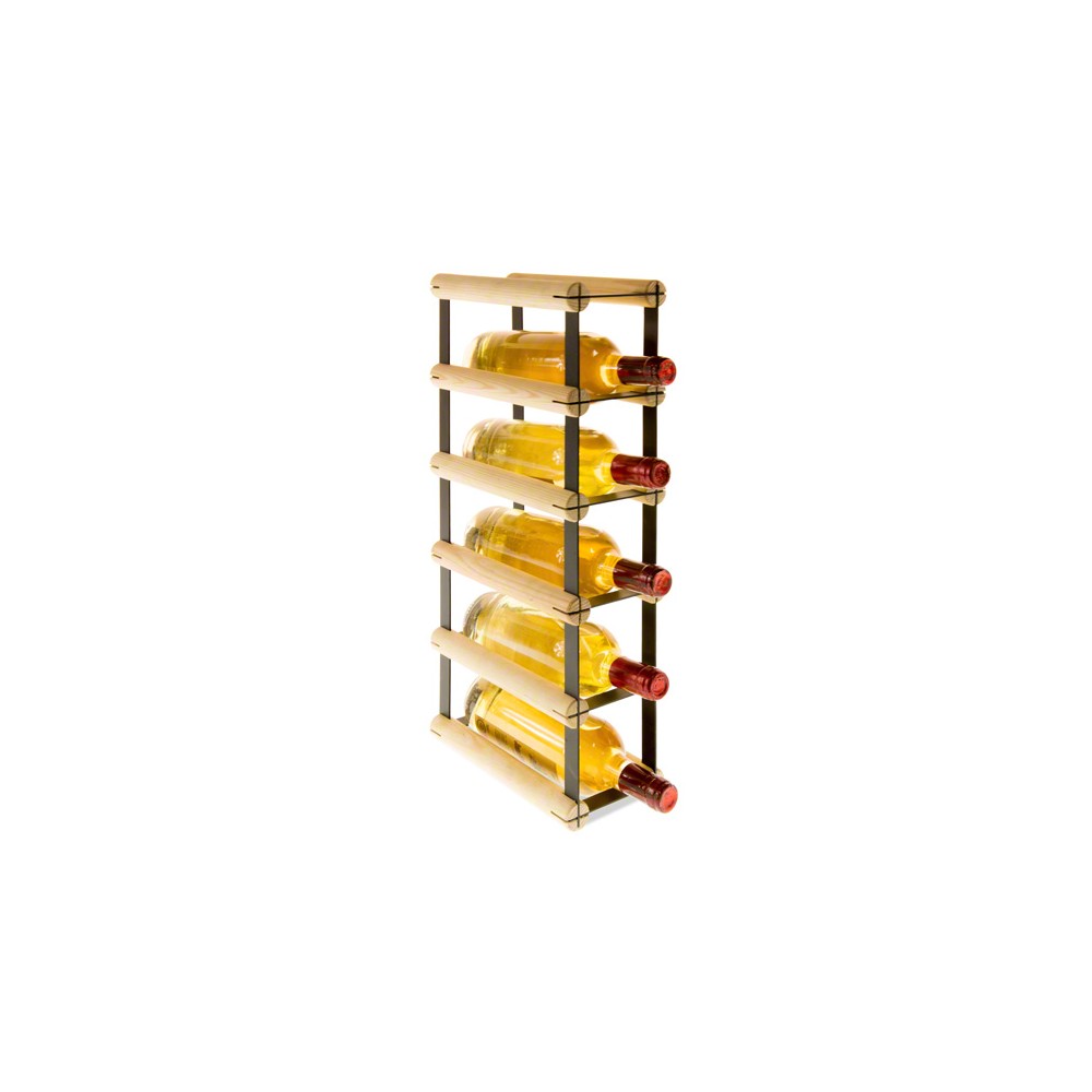 Stojak na 5 Butelek Szklanych/ PET — RW-8/ 1x5 — Surowy