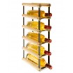 Stojak na 5 Butelek Szklanych/ PET — RW-8/ 1x5 — Surowy
