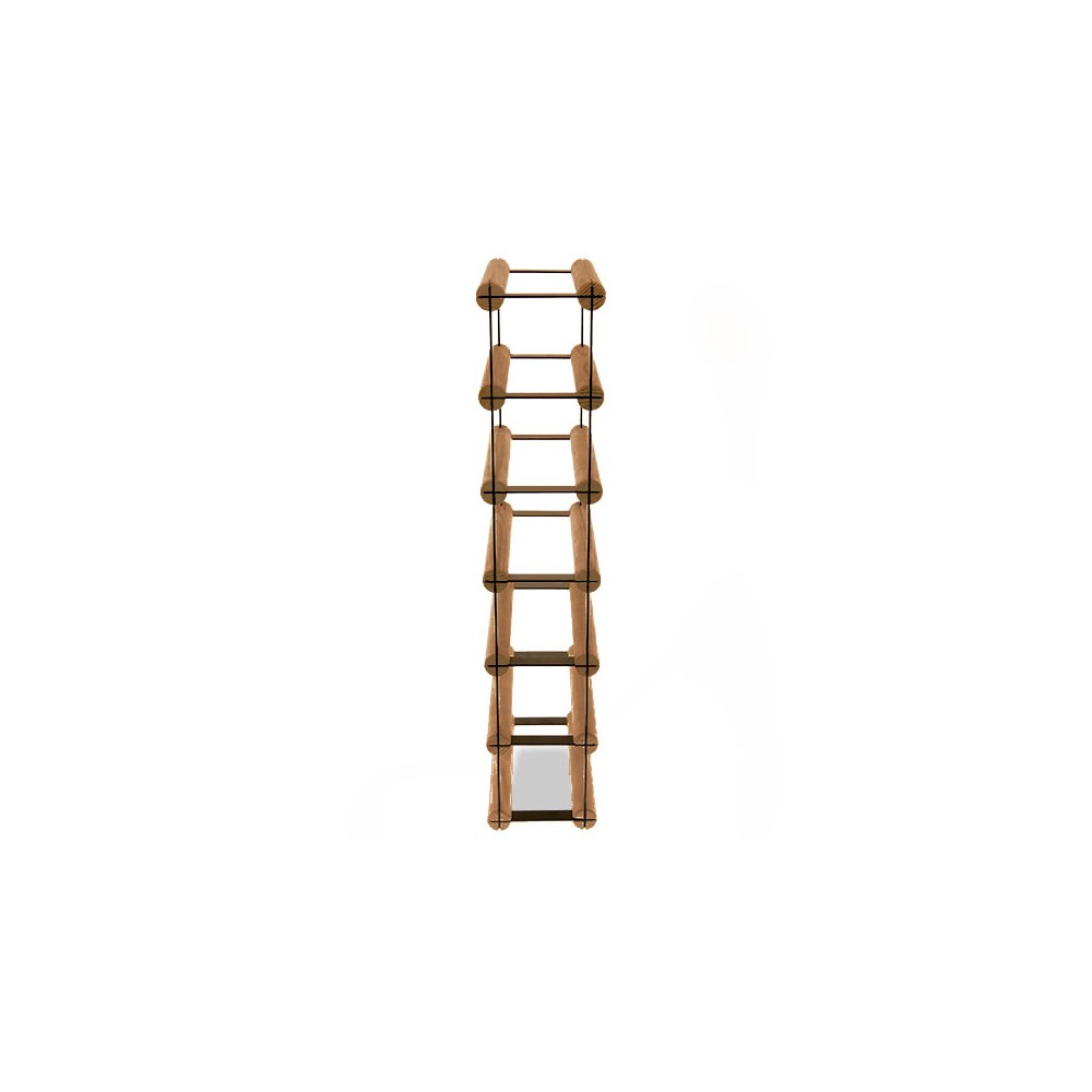 Stojak na 6 Butelek Szklanych/ PET — RW-8/ 1x6 — Brązowy