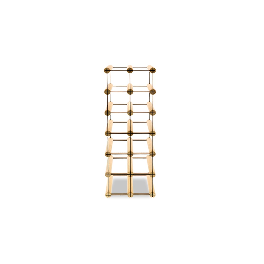 Stojak na 12 Butelek Szklanych/ PET — RW-8/ 2x6 — Surowy