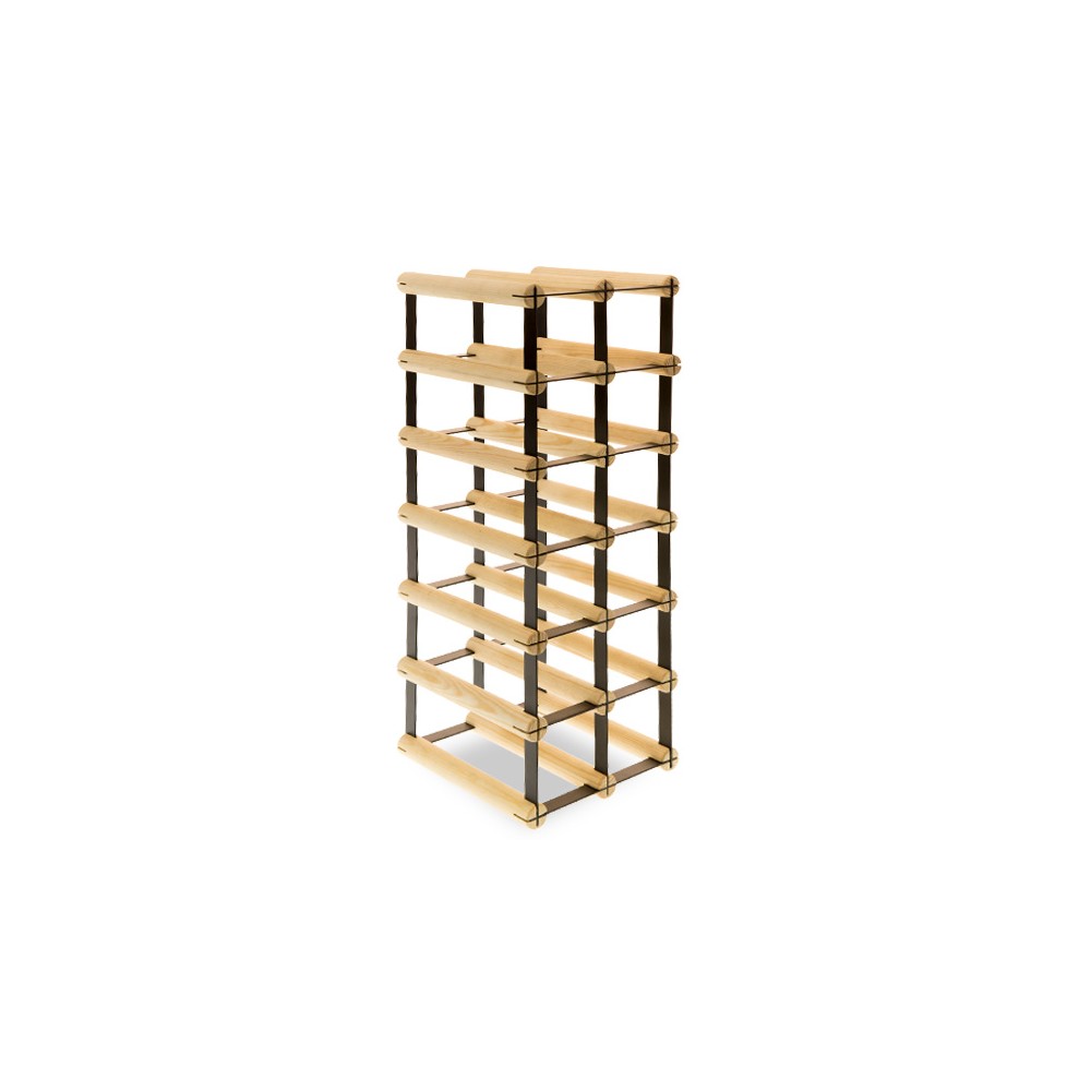 Stojak na 12 Butelek Szklanych/ PET — RW-8/ 2x6 — Surowy
