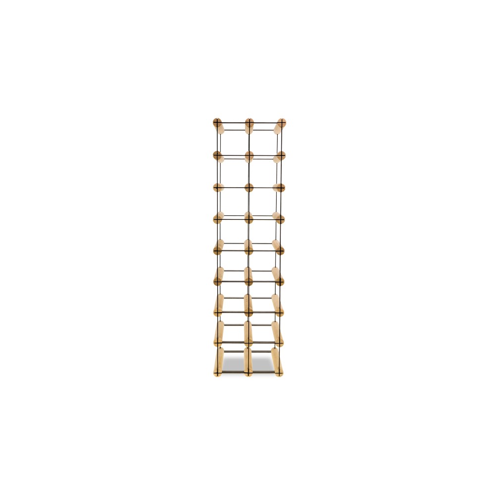 Stojak na 16 Butelek Szklanych/ PET — RW-8/ 2x8 — Surowy
