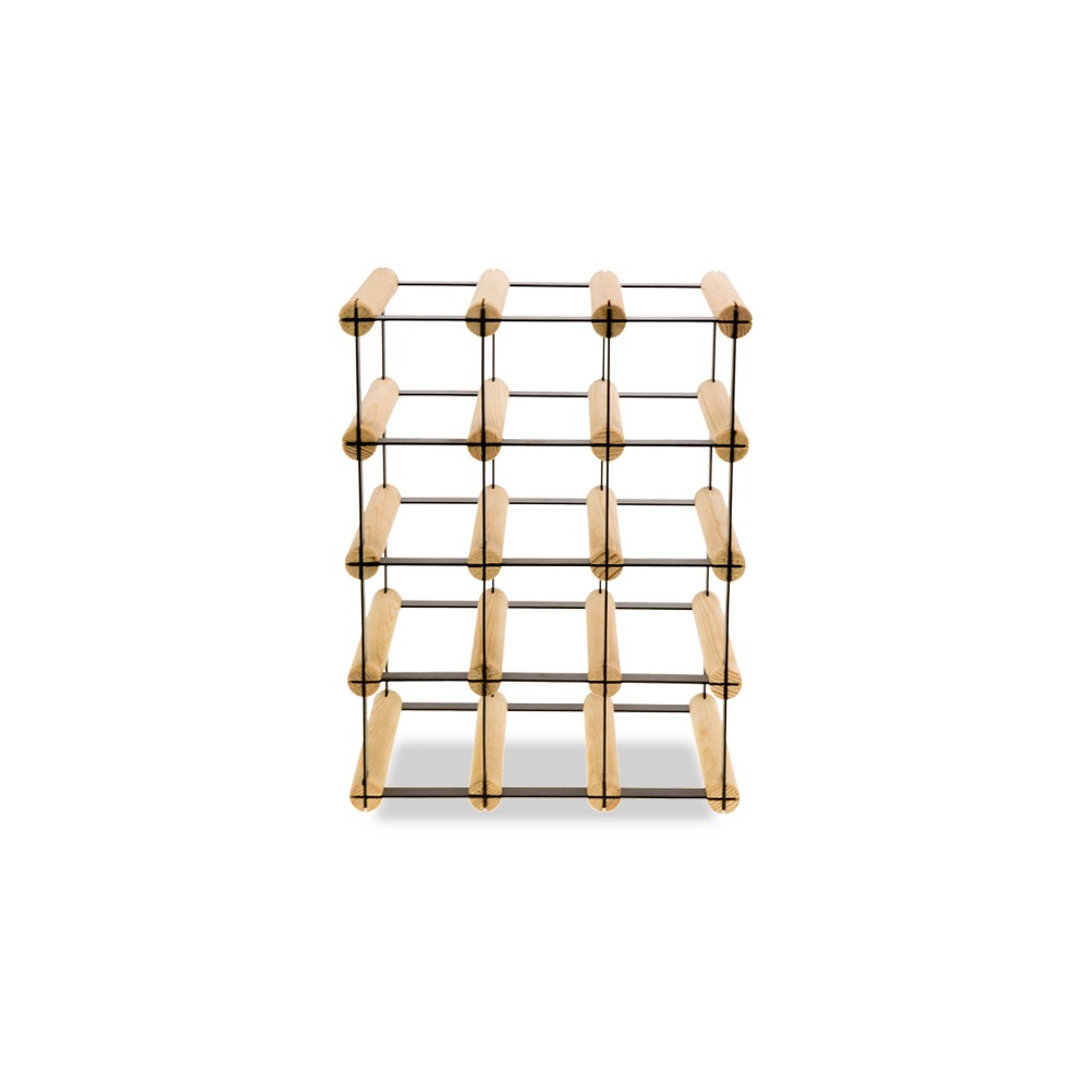 Stojak na 12 Butelek Szklanych/ PET — RW-8/ 3x4 — Surowy
