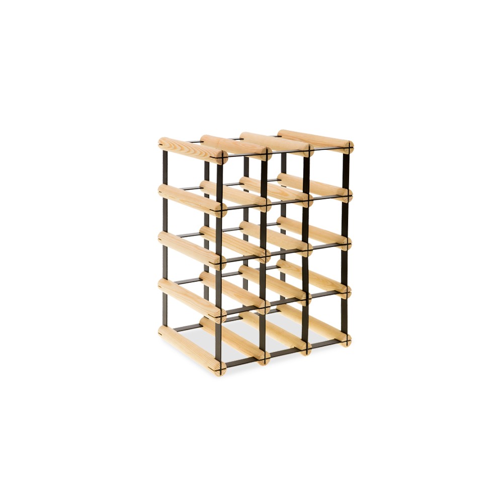 Stojak na 12 Butelek Szklanych/ PET — RW-8/ 3x4 — Surowy