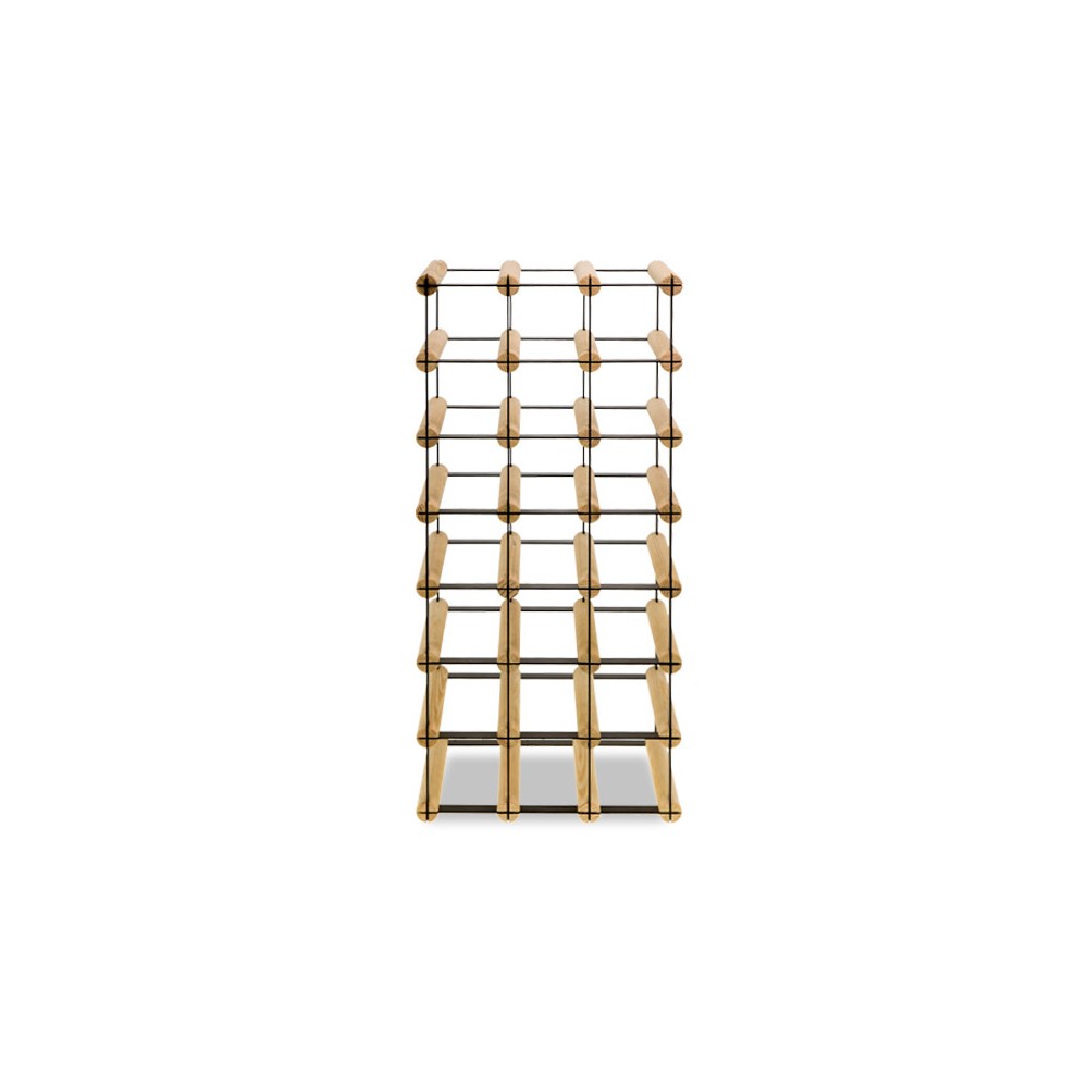 Stojak na 21 Butelek Szklanych/ PET — RW-8/ 3x7 — Surowy
