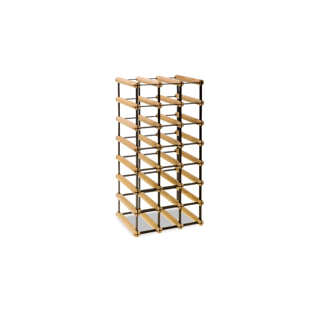 Stojak na 21 Butelek Szklanych/ PET — RW-8/ 3x7 — Surowy