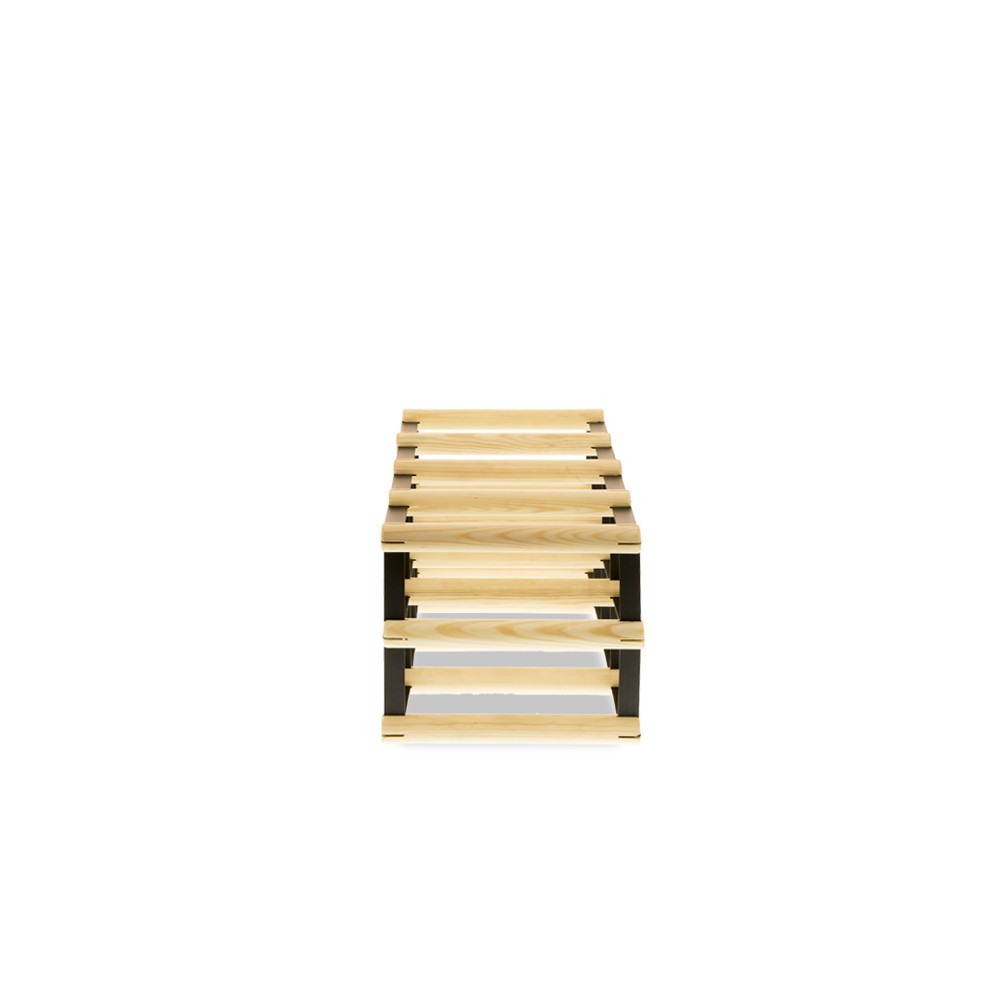 Stojak na 8 Butelek Szklanych/ PET — RW-8/ 4x2 — Surowy