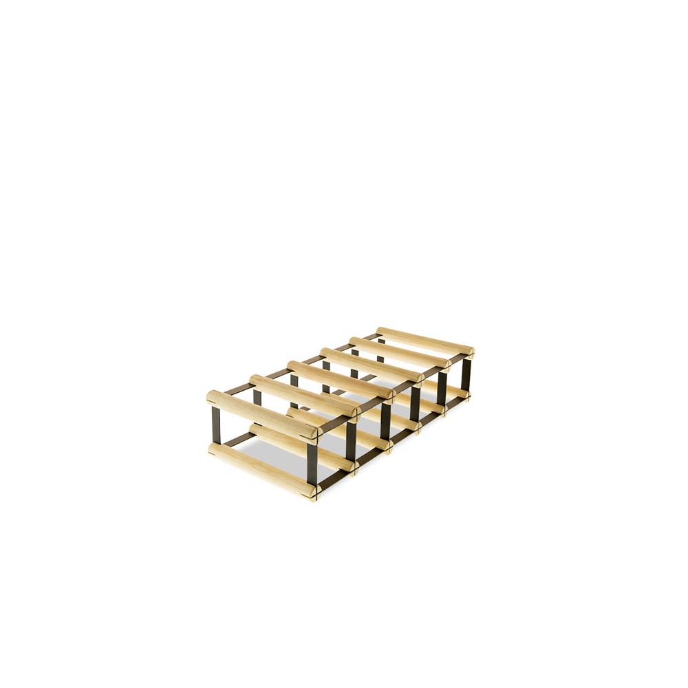 Stojak na 5 Butelek Szklanych/ PET — RW-8/ 5x1 — Surowy
