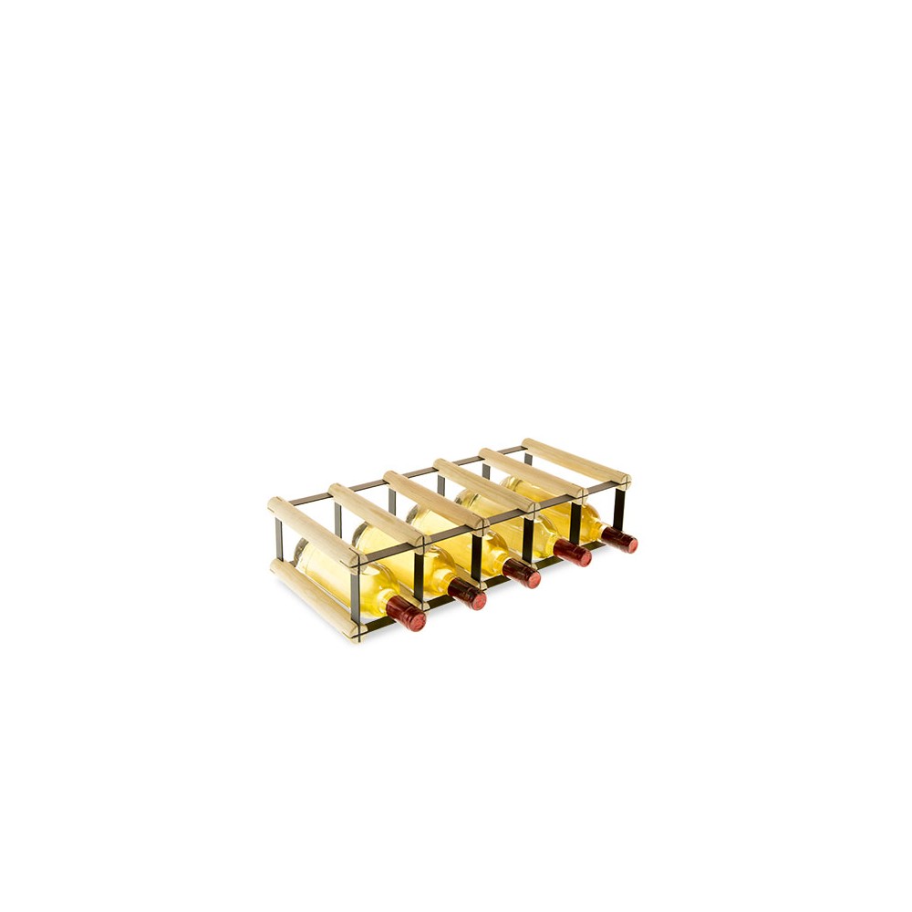 Stojak na 5 Butelek Szklanych/ PET — RW-8/ 5x1 — Surowy