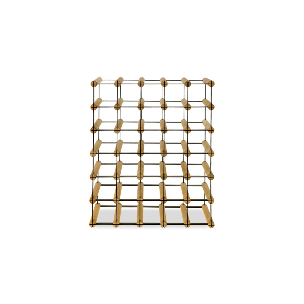 Stojak na 30 Butelek Szklanych/ PET — RW-8/ 5x6 — Surowy