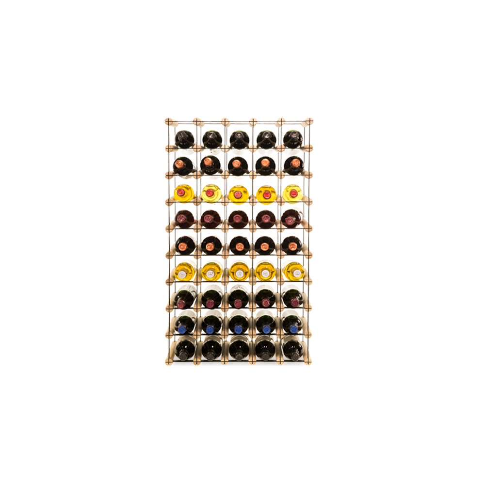 Stojak na 45 Butelek Szklanych/ PET — RW-8/ 5x9 — Surowy