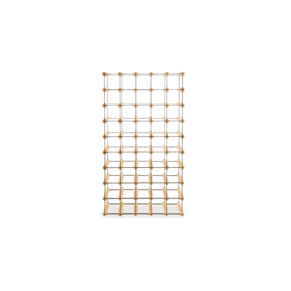 Stojak na 45 Butelek Szklanych/ PET — RW-8/ 5x9 — Surowy