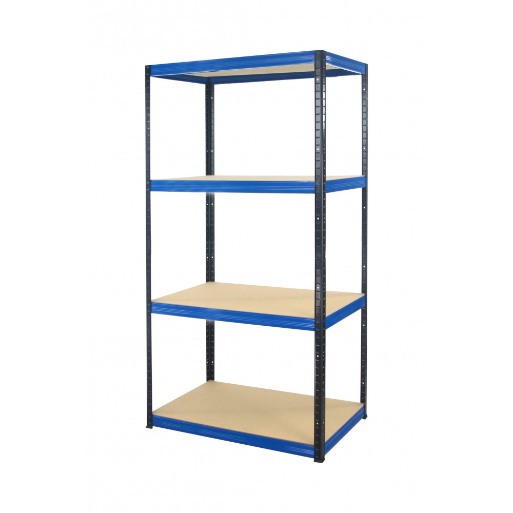 Regał Helios 180x75x45 cm 4 półki/400kg Biało-Pomarańczowy