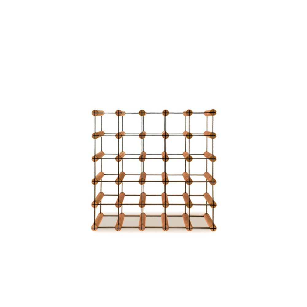 Stojak na 25 Butelek Szklanych/ PET — RW-8/ 5x5 — Brązowy