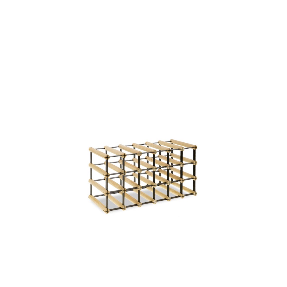 Stojak na 18 Butelek Szklanych/ PET — RW-8/ 6x3 — Surowy