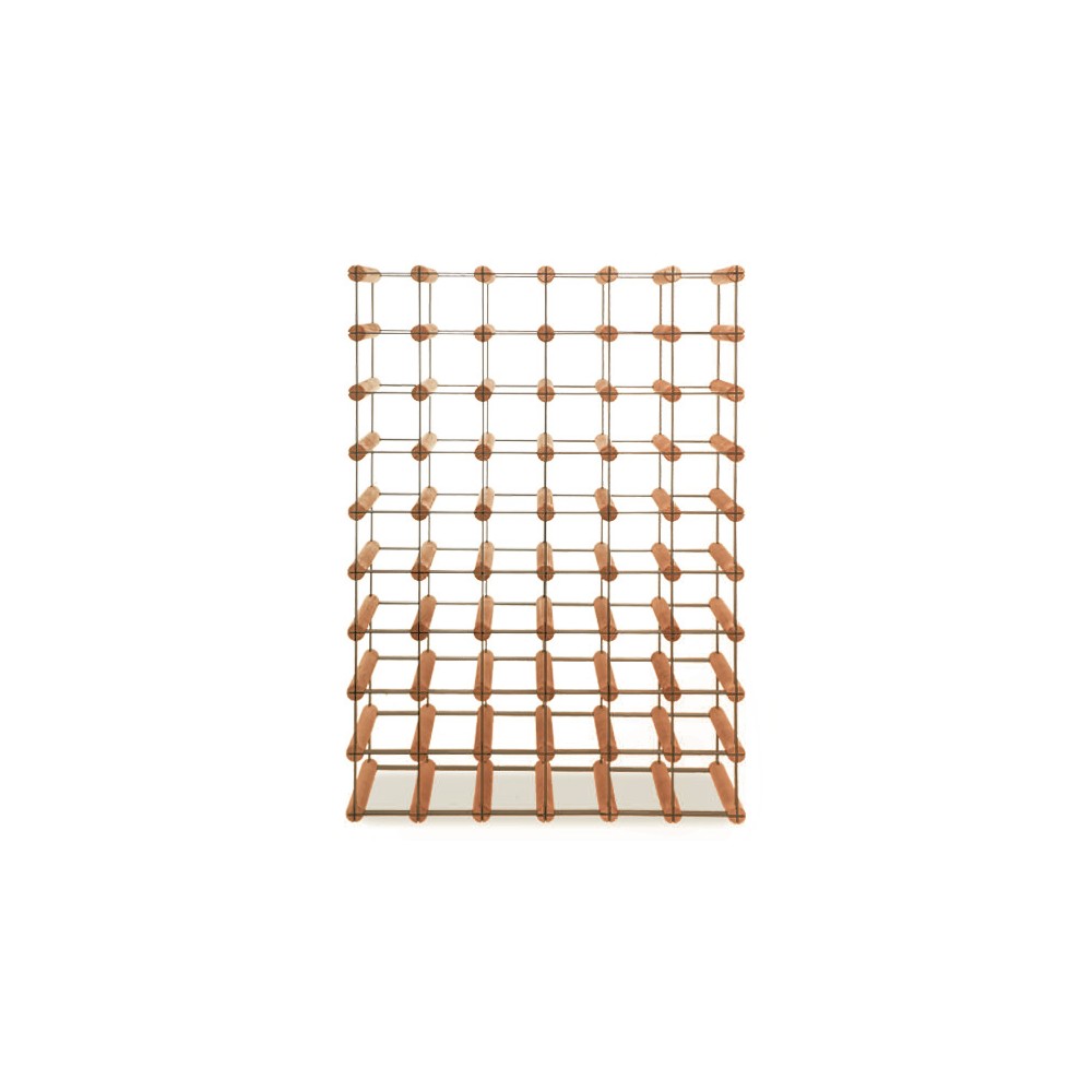 Stojak na 54 Butelki Szklane/ PET — RW-8/ 6x9 — Brązowy