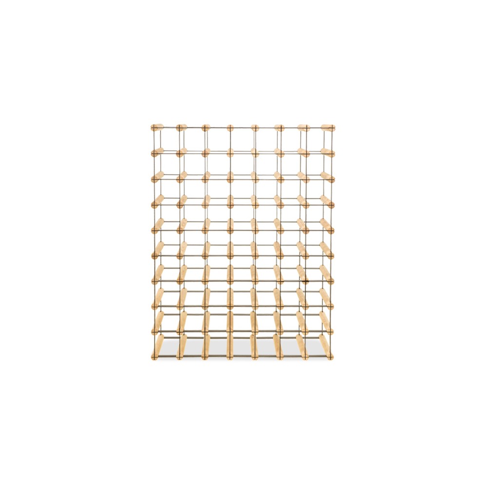 Stojak na 63 Butelki Szklane/ PET — RW-8/ 7x9 — Surowy