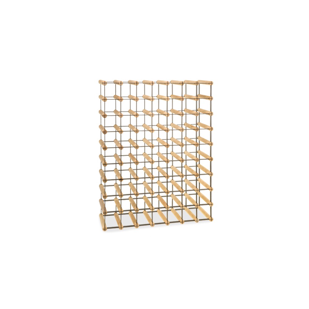 Stojak na 63 Butelki Szklane/ PET — RW-8/ 7x9 — Surowy