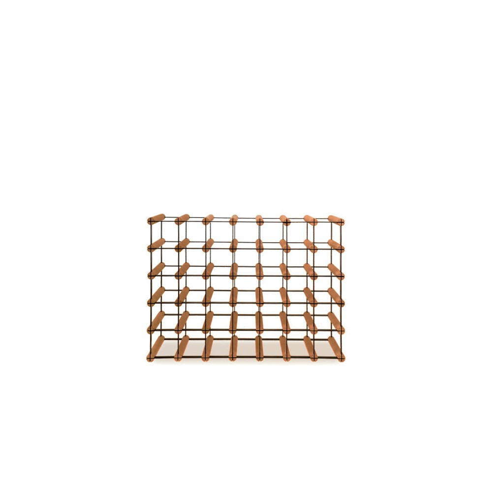 Stojak na 35 Butelek Szklanych/ PET — RW-8/ 7x5 — Brązowy