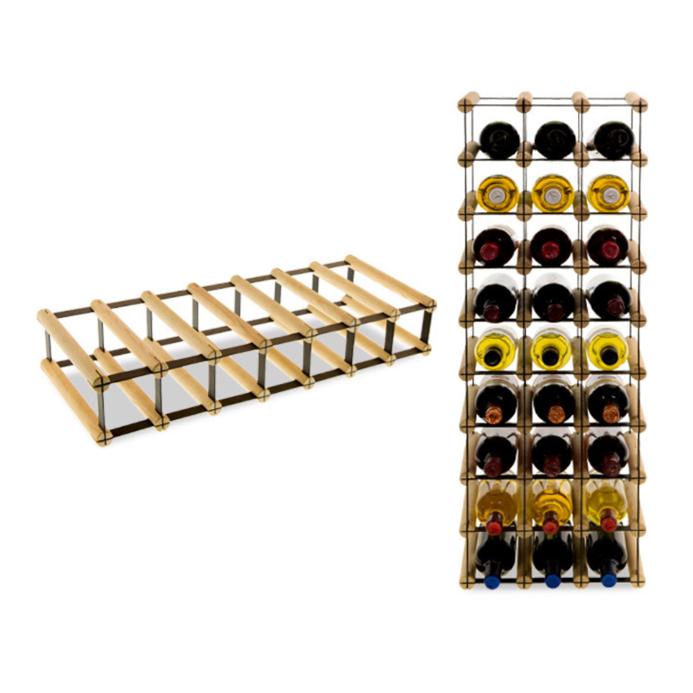 Stojak na 7 Butelek Szklanych/ PET — RW-8/ 7x1 — Surowy