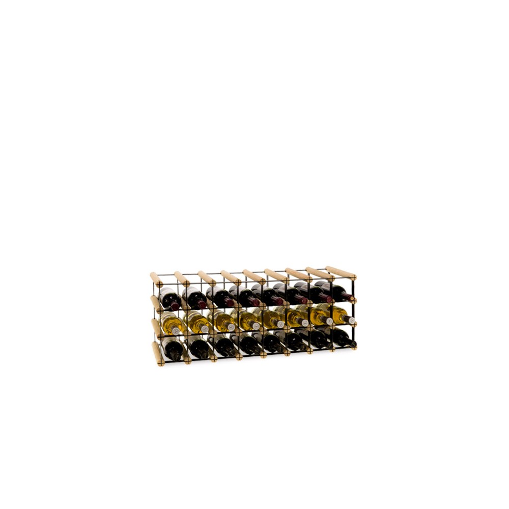 Stojak na 24 Butelek Szklanych/ PET — RW-8/ 8x3 — Surowy