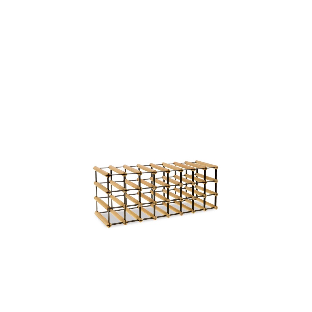 Stojak na 24 Butelek Szklanych/ PET — RW-8/ 8x3 — Surowy