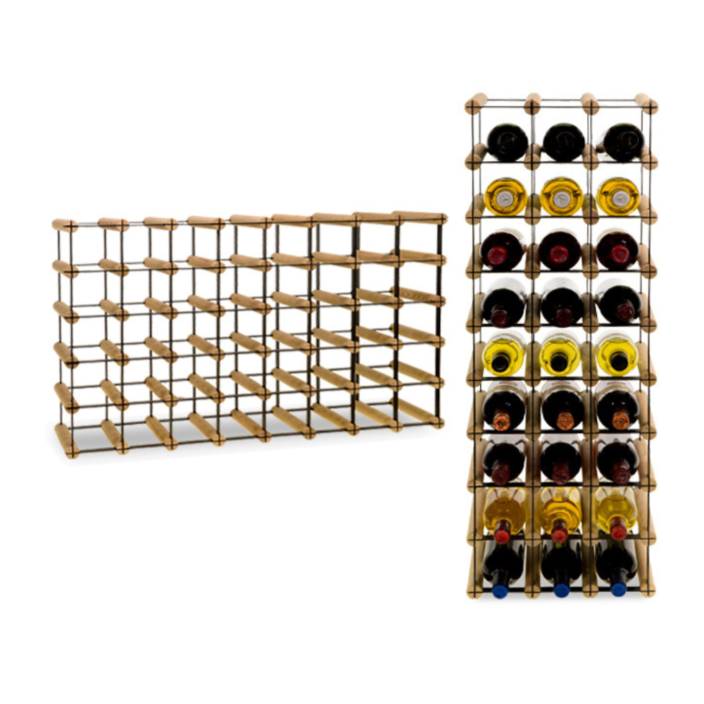 Stojak na 40 Butelek Szklanych/ PET — RW-8/ 8x5 — Surowy