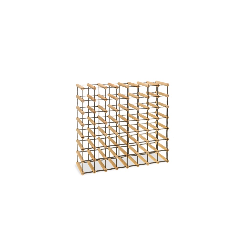 Stojak na 56 Butelek Szklanych/ PET — RW-8/ 8x7 — Surowy