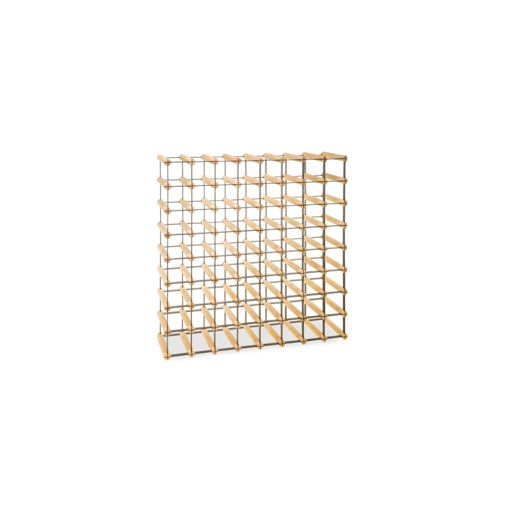 Stojak na 64 Butelki Szklane/ PET — RW-8/ 8x8 — Surowy