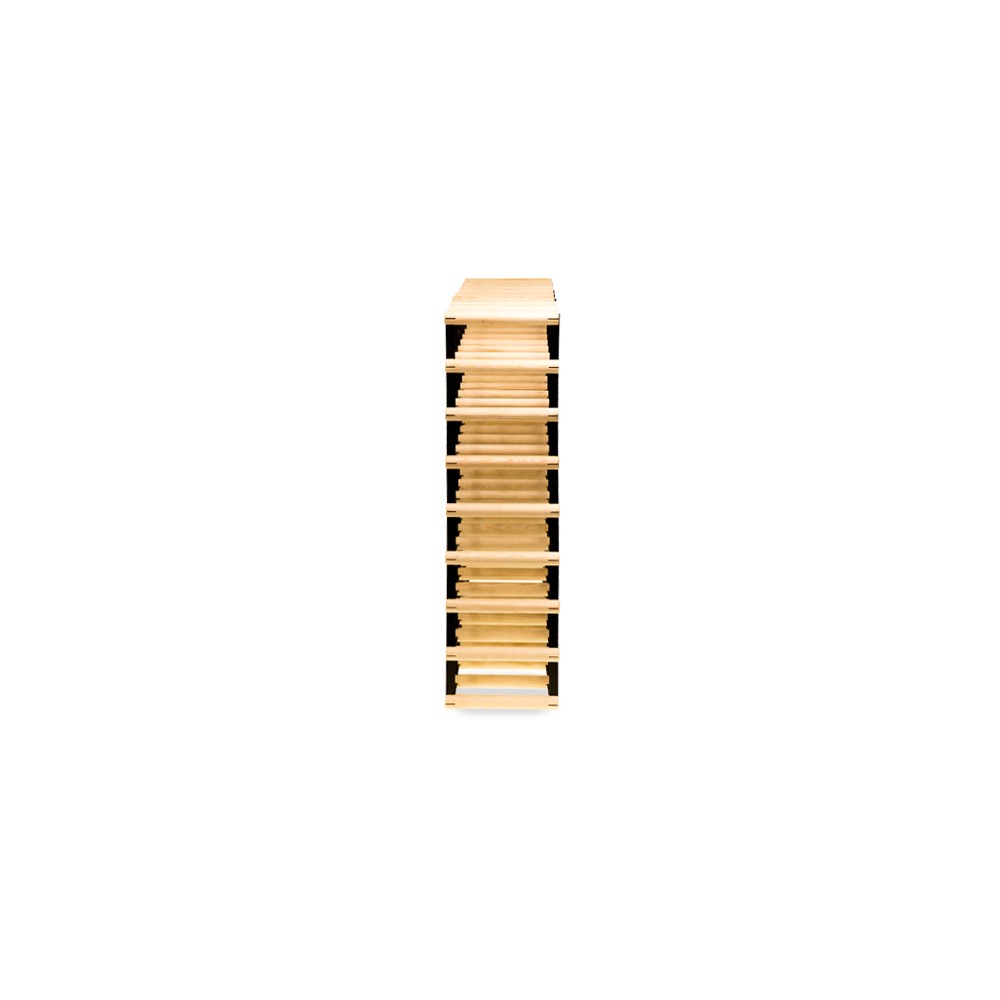 Stojak na 64 Butelki Szklane/ PET — RW-8/ 8x8 — Surowy
