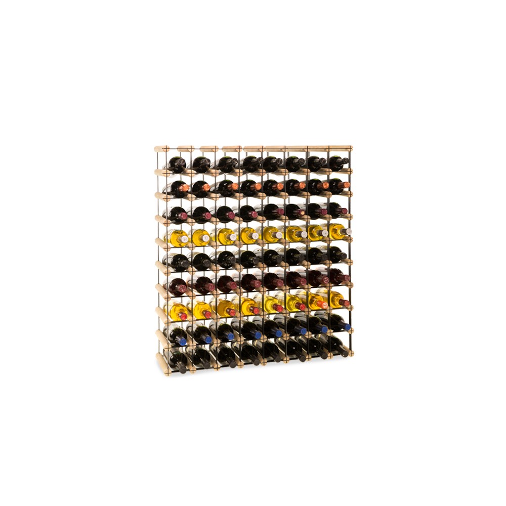 Stojak na 72 Butelki Szklane/ PET — RW-8/ 8x9 — Surowy