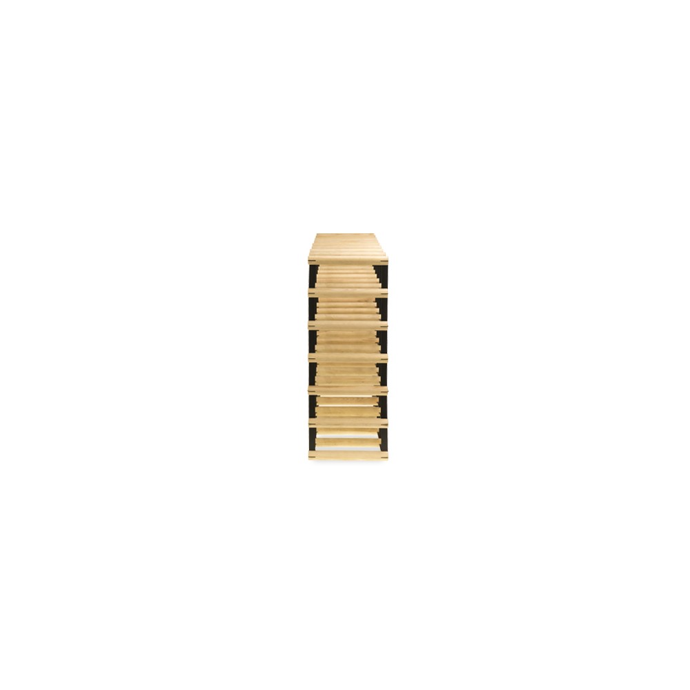 Stojak na 54 Butelki Szklane/ PET — RW-8/ 9x6 — Naturalny