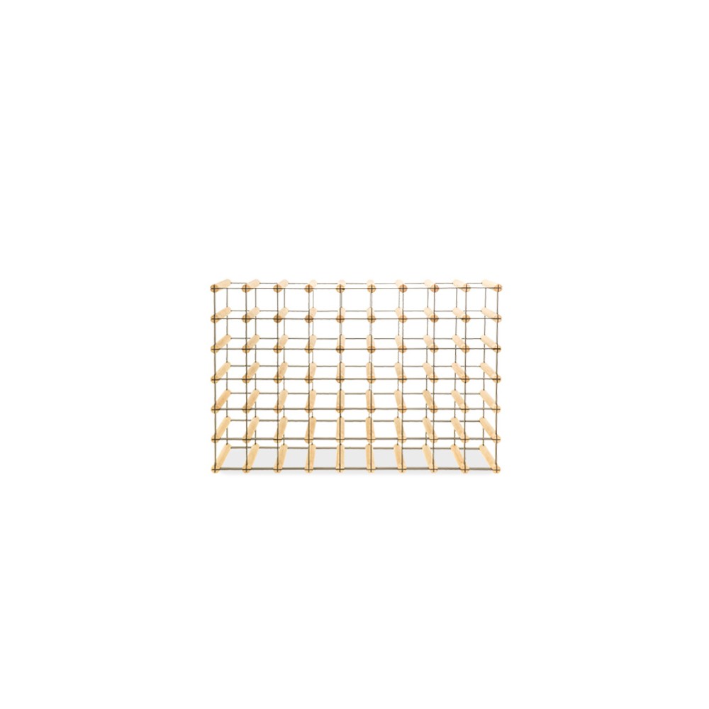 Stojak na 54 Butelki Szklane/ PET — RW-8/ 9x6 — Naturalny