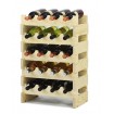 Regał na wino drewniany modułowy RW10 04x05 Naturalny
