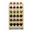 Regał na wino drewniany modułowy RW10 04x06 Naturalny